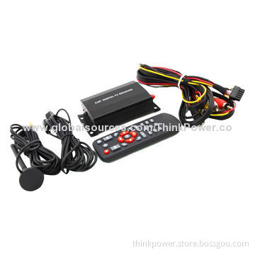DVB-T Dual Antenna Car Mobile HD TV Receiver 180km/Hour, English, French, German, Italic